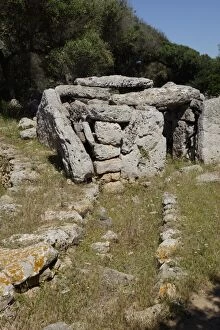 Images Dated 15th June 2013: Menorca, Ma󠭠Alaior, Talati de Dalt: Prehistoric dwelling