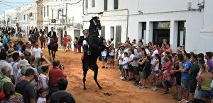Menorca Gallery: Menorcan horses in the fiesta, or jaleo, Sant Lluis, Menorca