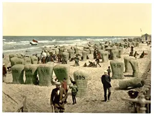 Norderney Prints: Mens bathing place, Norderney, Germany