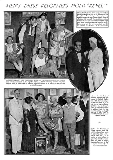 Images Dated 10th August 2015: Mens Dress Reformers Hold Revel
