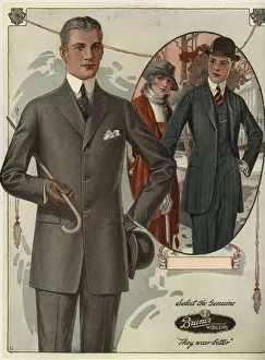 Catalog Prints: Mens single-breasted suits from the 1920s