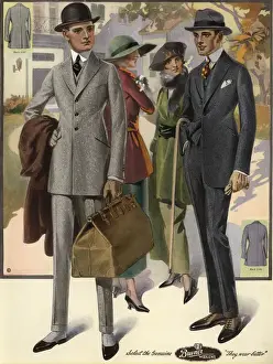 Mens single-breasted suits from the 1920s