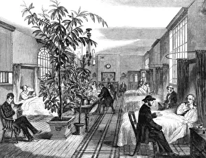 Scared Prints: The mens ward at Bethlehem Hospital, 1861