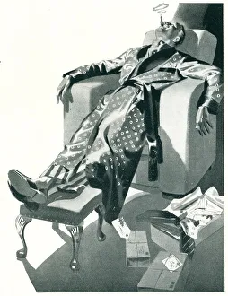 Casually Prints: Men's Wear Advertisement Illustration