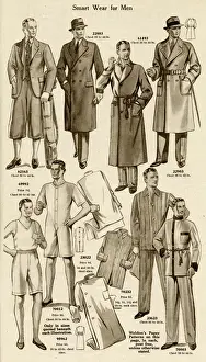 String Prints: Mens winter clothing 1936