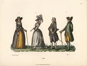 Redingote Prints: Mens and womens fashion from 1786