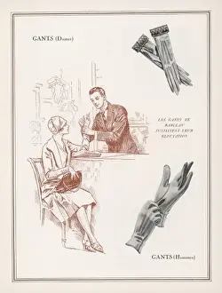 Stitched Prints: MENs & WOMENs GLOVES