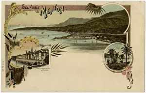 Bordighera Collection: Menton, France - Mediterranean Coastal Town - Italian border