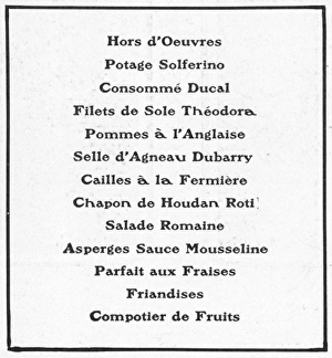Manger Gallery: Menu from the Savoy salle manger