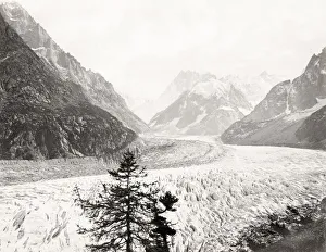 Glacier Gallery: Mer de Glace, glacier, Chamonix, France, Alps