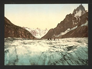 The Mer de Glace, and the Valley of Chamonix as seen from th