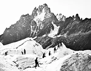 Mont Prints: Mer de Glace, Mont Blanc, Victorian period