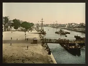 Lorient Prints: Merchant harbor, Lorient, France