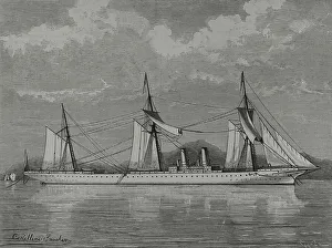Camellia Prints: Merchant marine. The Stirling Castle. English steam clipper
