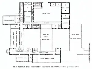 Merchant Seamens Orphanage, Snaresbrook - Plan