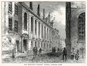 Merchant Taylors School, Suffolk Lane, London. Date: 1874