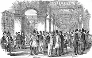 Images Dated 13th January 2005: The Merchants Walk, Royal Exchange, London, 1847