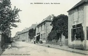 Nationale Prints: Merdrignac, France (C-d Armor department) Rue Nationale Merdrignac