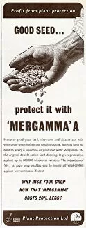 Images Dated 1st December 2020: Mergamma pesticide advert, 1954