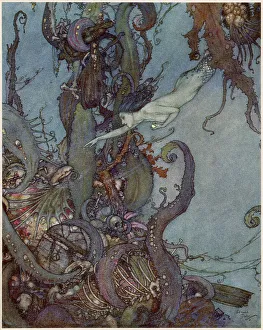 Andersen Prints: The Mermaid - Edmund Dulac