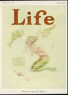 Listens Prints: Mermaid Listens to Radio