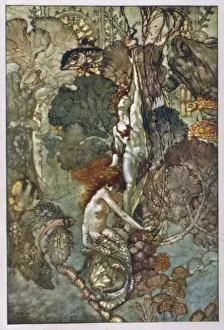 Mermaid and Statue