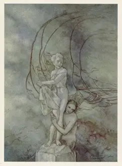 Mermaid and Statue