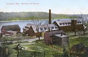 Manufacture Prints: Merrimac Hat Factory, Amesbury, Massachusetts, USA