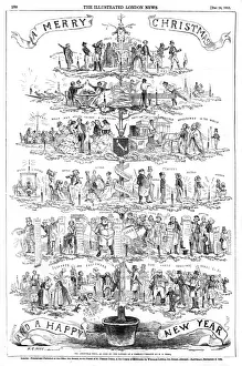 Bills Prints: A Merry Christmas and a Happy New Year by H. G. Hine