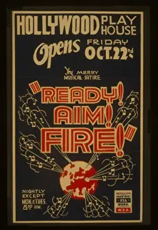 The merry musical satire Ready! Aim! Fire! The merry musical