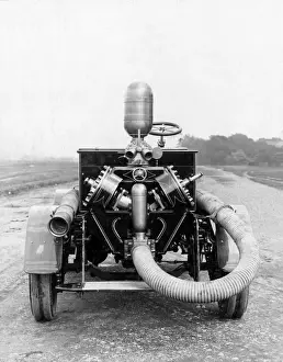Motorised Prints: Merryweather motor fire engine for Glasgow