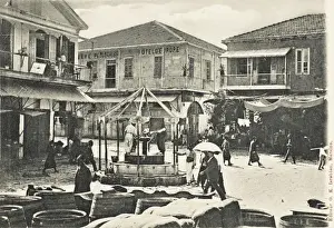 Fontaine Prints: Mersin - the European Hotel - Fountain Square