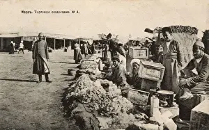 Candies Prints: Merv - Turkmenistan - Turkomen selling sweets at market