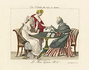Teller Collection: Two merveilleuses with a fortune teller