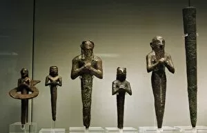 Images Dated 4th April 2008: Mesopotamia. Foundation nails. 3rd Millenium BC. Bronze. Ir