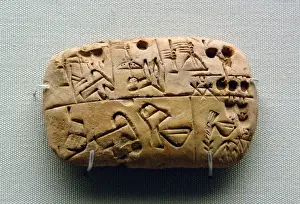 Near Prints: Mesopotamia. Record of food supplies. Iraq. Late Prehistoric