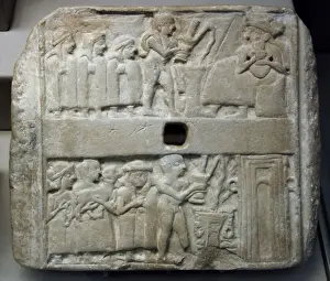 2500 Prints: Mesopotamia. Summer. Archaic Dynasty III. Plaque. From Ur. 2