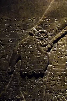 Gypsum Prints: Mesopotamian art. Neo-Assyrian. Relief panels depicting two
