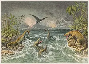 Volcano Prints: Mesozoic L scape
