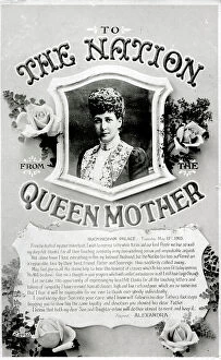 Seventh Collection: A Message to the Nation from The Queen Mother, 1910