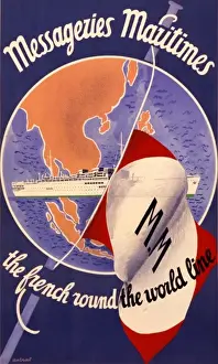 Messageries Maritimes poster