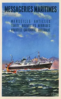 Messageries Maritimes - Promotional postcard