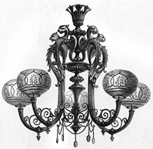 Images Dated 27th November 2016: Messenger Gas lit chandelier