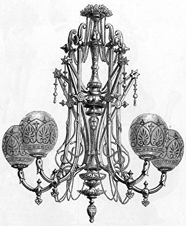 Images Dated 27th November 2016: Messenger Gas lit chandelier