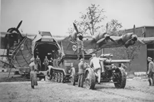 Messerschmitt Me 323D -1 loading artillary