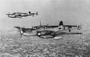 Vulnerable Prints: Messerschmitt Bf 110C -this long range twin-engined fig