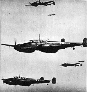 Messerschmitt Bf110s from the Haifisch-Grupper ZG76