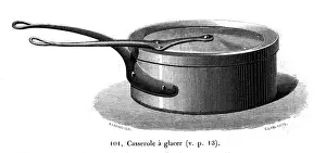 A metal Casserole pan - 19th century