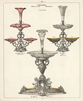 Catalog Prints: Metal centerpiece for the table