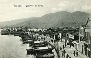 Metelin - The Quay of the Port, Lesbos, Greece